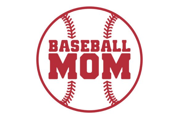 Baseball Mom Graphics for T-Shirt Designs & Branding