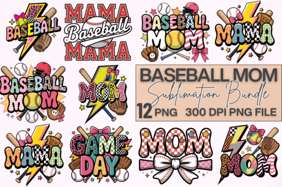 Baseball Mom Graphics: Premium T-Shirt Designs