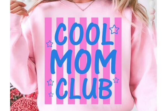 Cool Mom Club PNG: Fresh Graphics for T-Shirt Designs