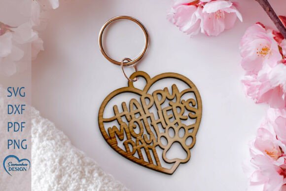 Dog Mom Keychain: Laser Cutting for Keychains