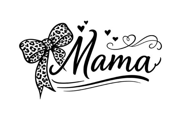 Elegant Leopard Bow Mama Script: A Designer's Review
