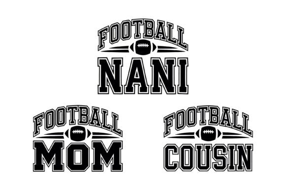 Football Family Fan Bundle: Graphics for T-Shirt Designs