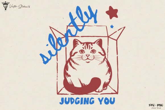 Funny Cat Box SVG PNG: Graphics and Illustrations Review