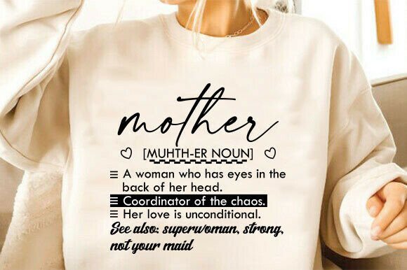 Funny Mothers Day Definition Mama Mom Graphics for T-Shirt Designs