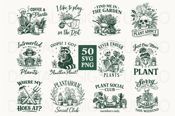 Funny Skeleton Plant Graphics and Illustrations Review