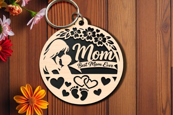 Laser Cutting Mother S Day Keychain SVG Review