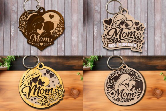 Laser Cutting Mother's Day Keychain SVG Review