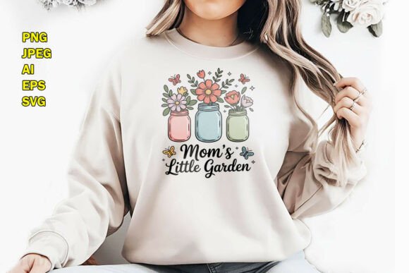 Mom's Little Garden: Floral Graphics for T-Shirt Designs