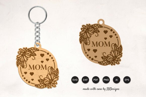 Mother's Day Keychain Laser Cut SVG Review