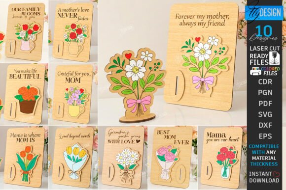 Review: Mother's Day Cards Laser Cut Bundle SVG