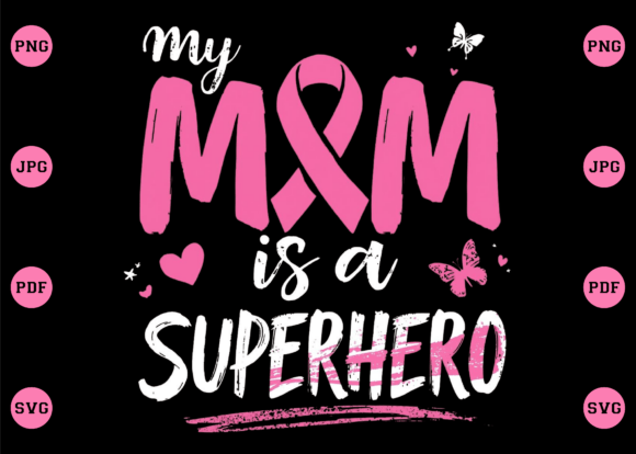 Superhero Mom PNG: Graphics for T-Shirt Designs